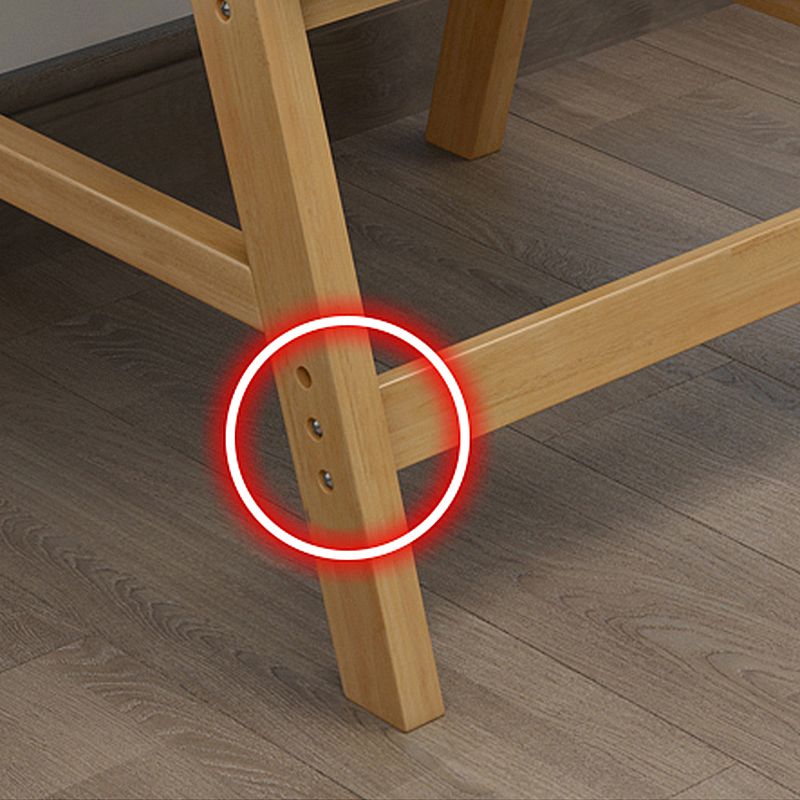 Fauteuil de salle à manger à dossier ouvert, fauteuil de salle à manger simple rembourré avec pieds en bois