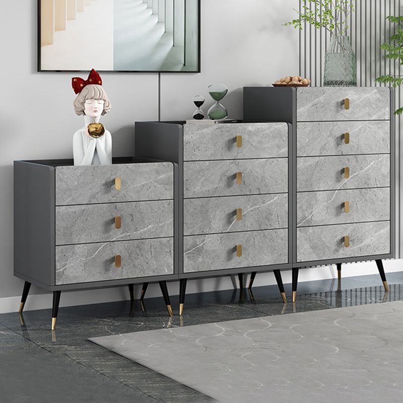 15.74" Wide Modern Accent Chest with Soft Close Drawers Wood Chest