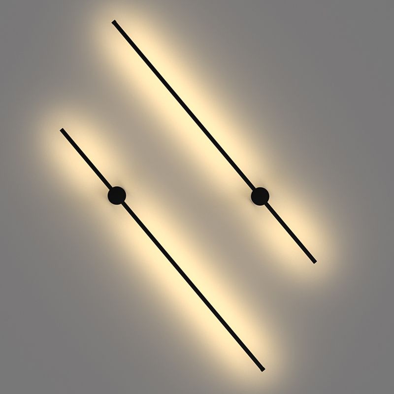 Metal Modern Wall Sconce LED Linear Shape Vanity Lamp with Acrylic Shade for Bathroom