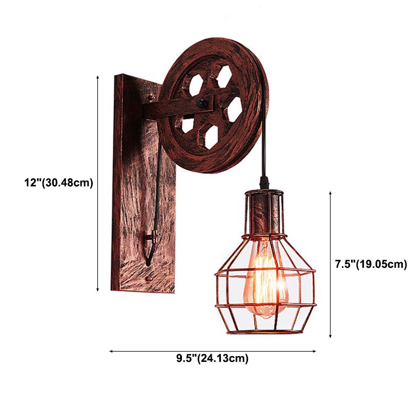 Wandleuchte Industriewandleuchte Metall 1 Leichte Leuchtenbeleuchtung