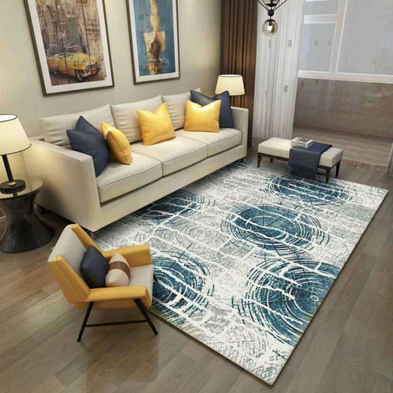 Decorative Nordic Indoor Rug Multi Color Geometric Carpet Pet Friendly Machine Washable Anti-Slip Rug for Sitting Room