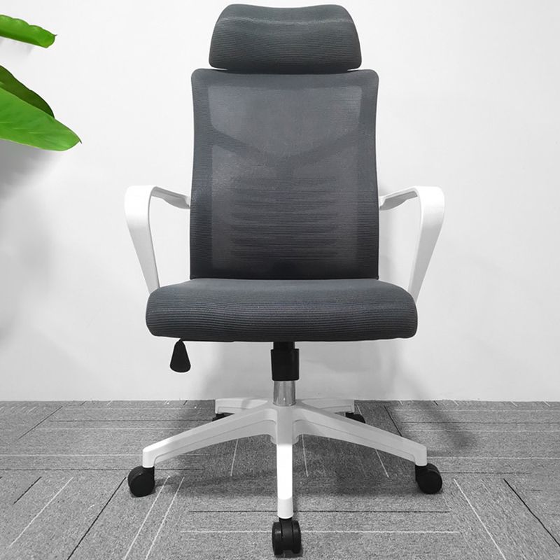 High Back Task Chair Modern Nylon Slide Arms Included Office Chair