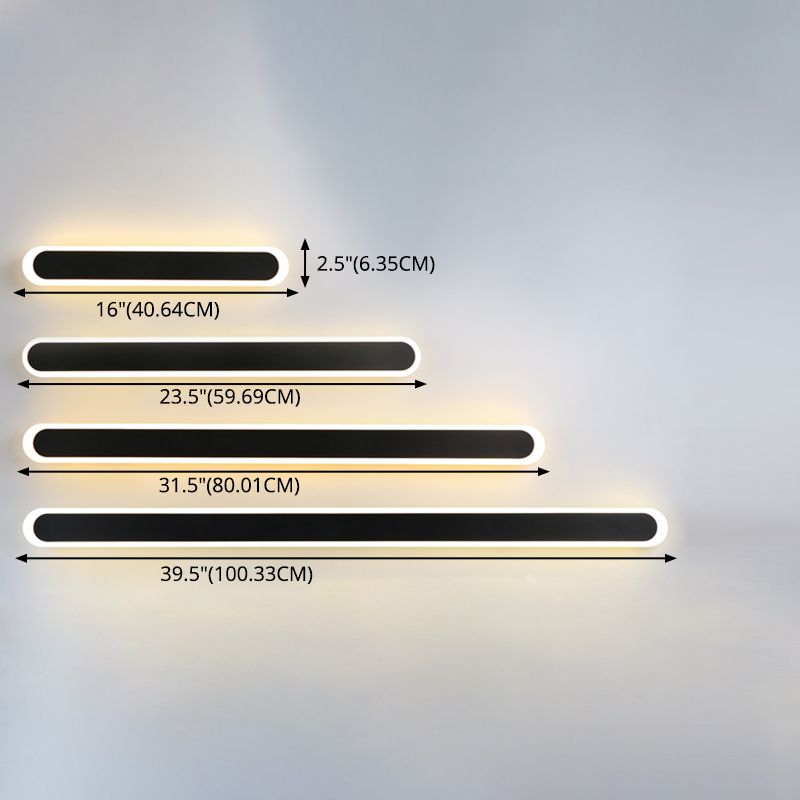 Moderne minimalistische stijl lineaire wandgemonteerde verlichtingsarmatuur metalen wand sconce verlichting voor woonkamer