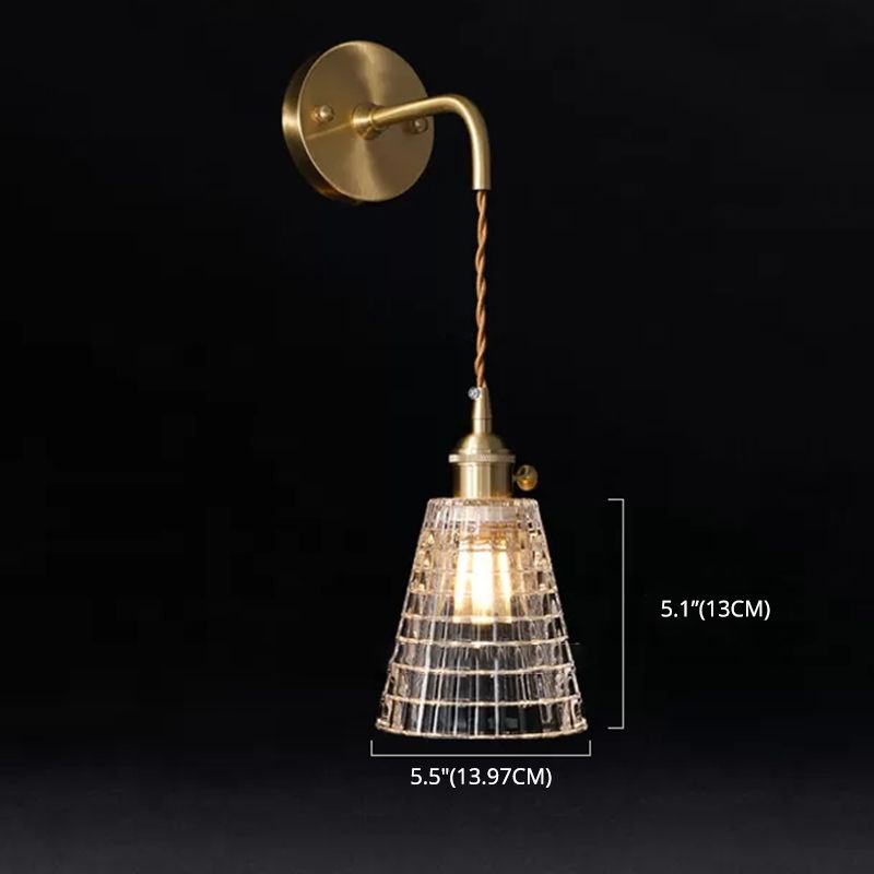 Copper de mur en forme de sablier clair