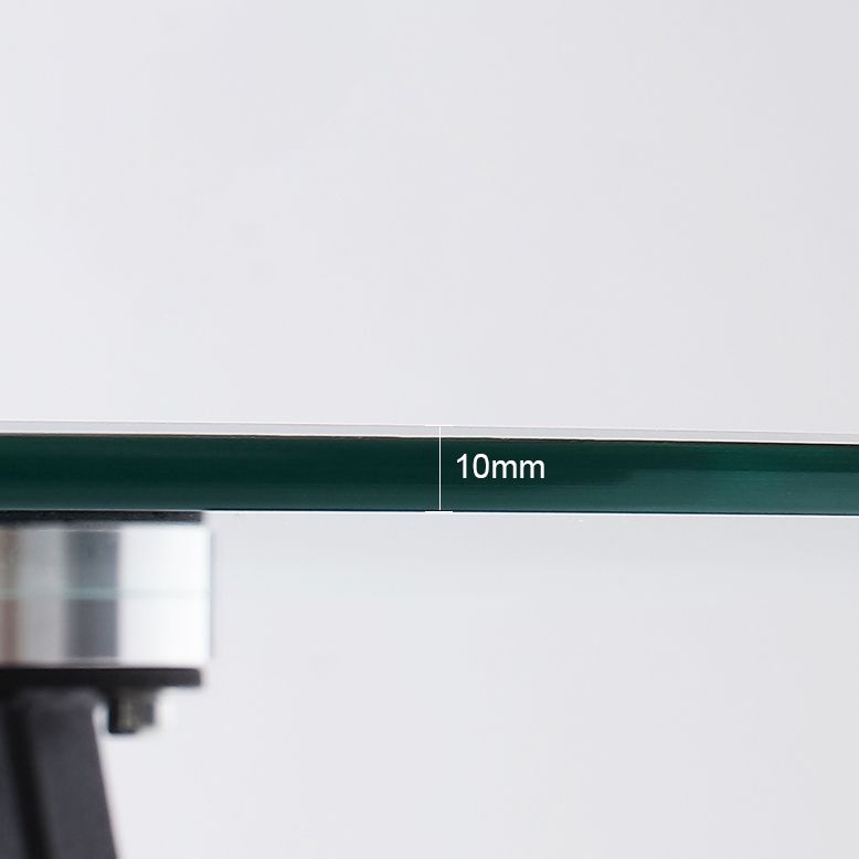 Rundstativbasis Hausmöbel Clear Glas Esszimmersammlung für Zuhause