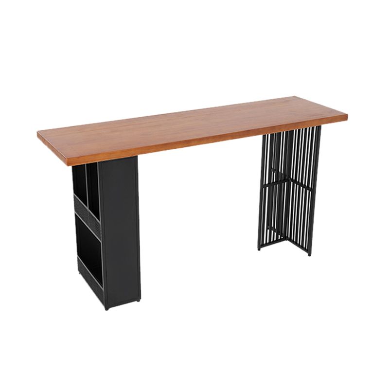 Industrial Table and Stool Set 1/2/7 Pieces Solid Wood Bar Table and Stools