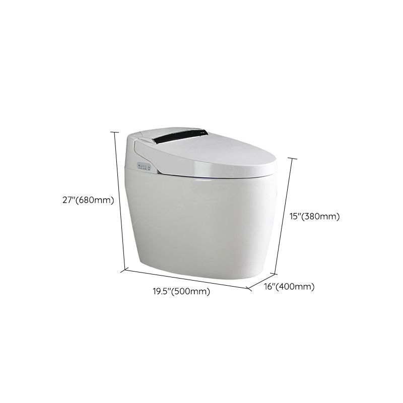 Modern Concealed Tank Toilet Bowl Skirted ABS Floor Mount Flush Toilet with Seat