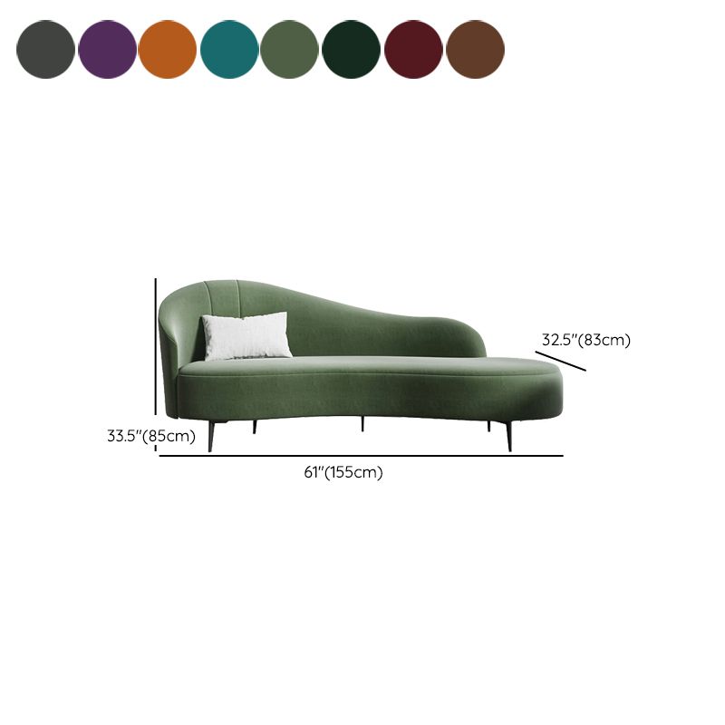 Modern Chaise Lounge Solid Color Chaise Lounge Sofa for Living Room