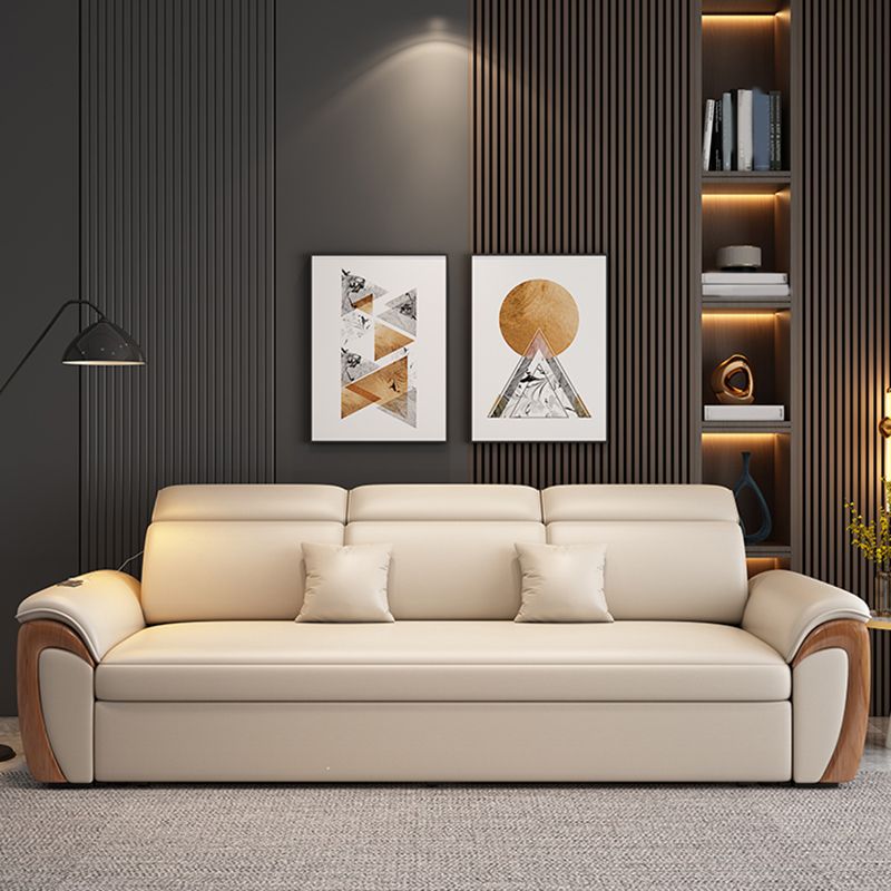 White Futon Sleeper Sofa Bed Pillow Included Convertible Sofas