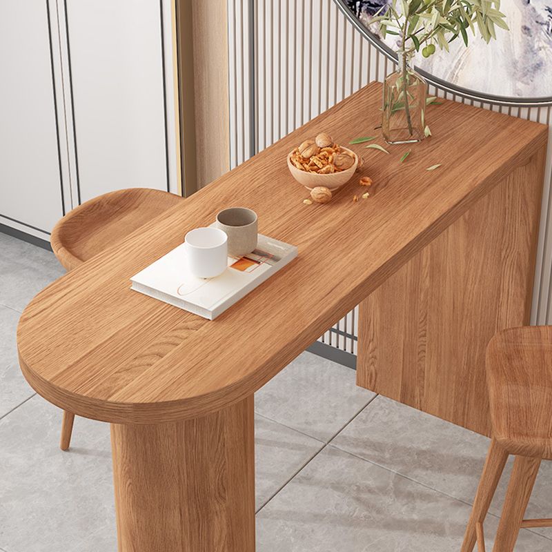 Modern Wood Bar Counter Table Freeform Bar Counter Table for Home Use