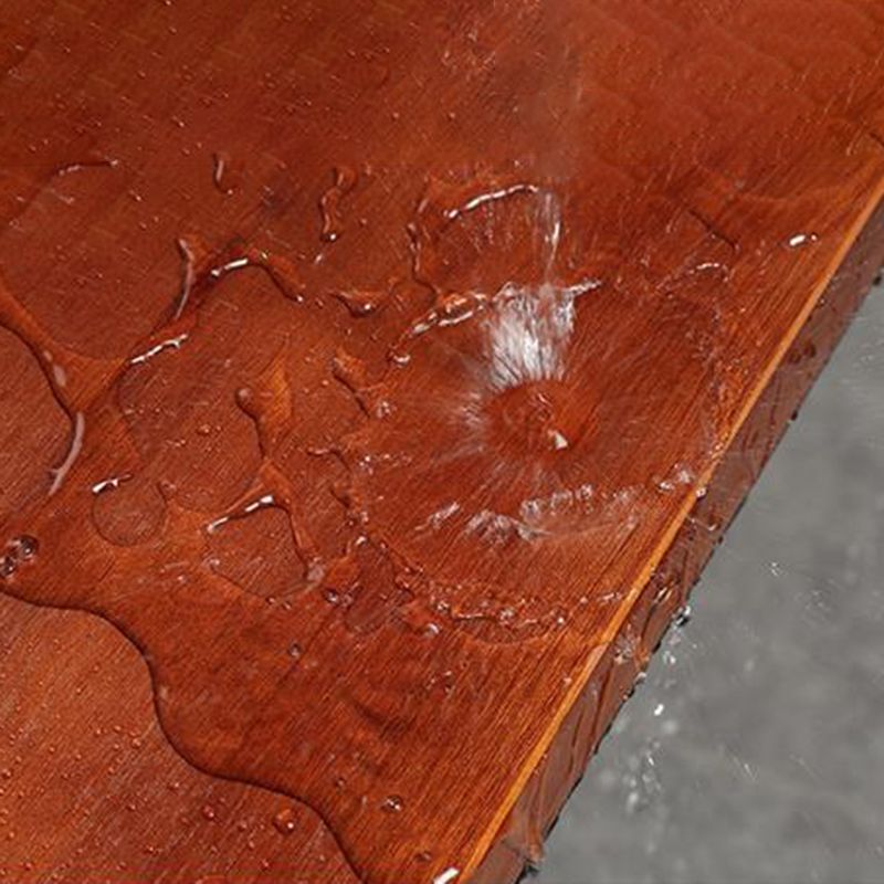 Contemporary Rectangle Bar Table Solid Wood Bar Dining Table with Trestle Base