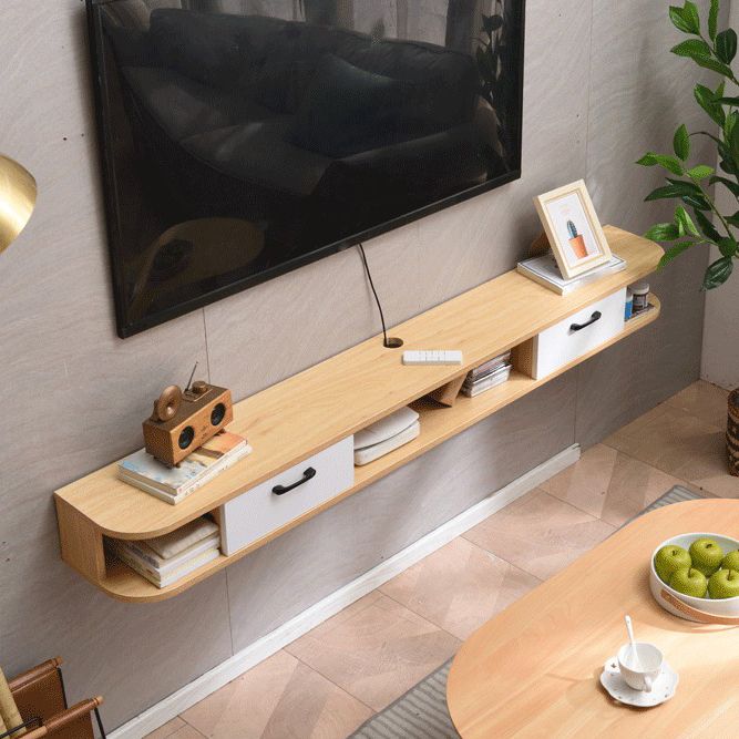 Scandinavian Wall-mounted TV Stand Engineered Wood TV Cabinet