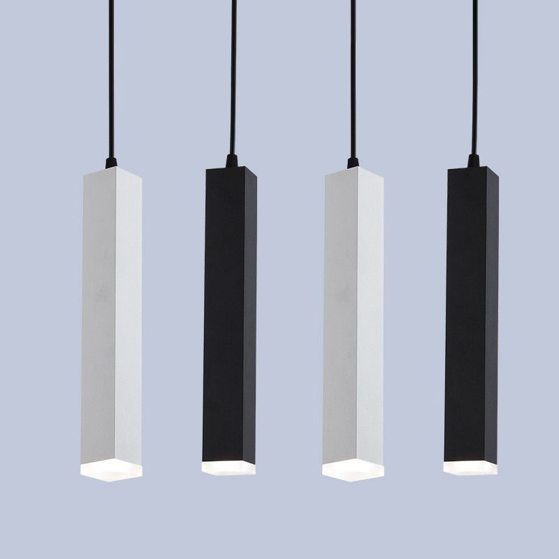 Modern Plug in Pendant Light Cylindrical Hanging Pendant Lights for Living Room