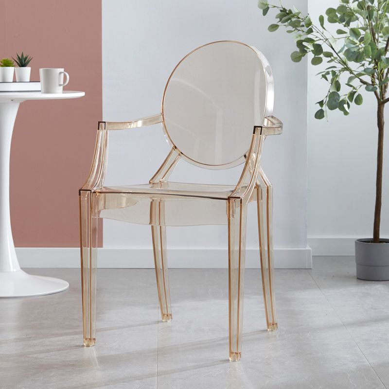 King Louis Back Chair Scandinavian Acrylic Dining Kitchen Room Armchair