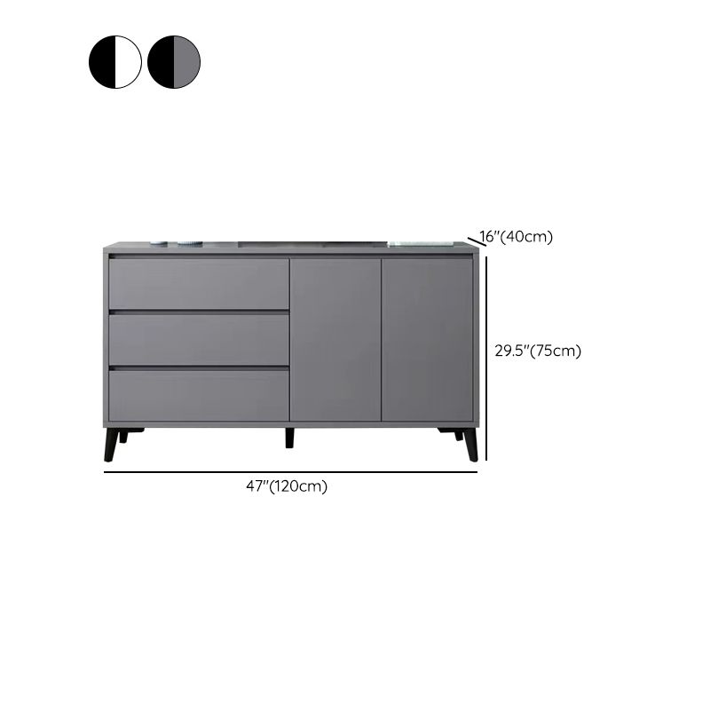 Stain Resistant Storage Cabinet Wood Side Cabinet with Drawer