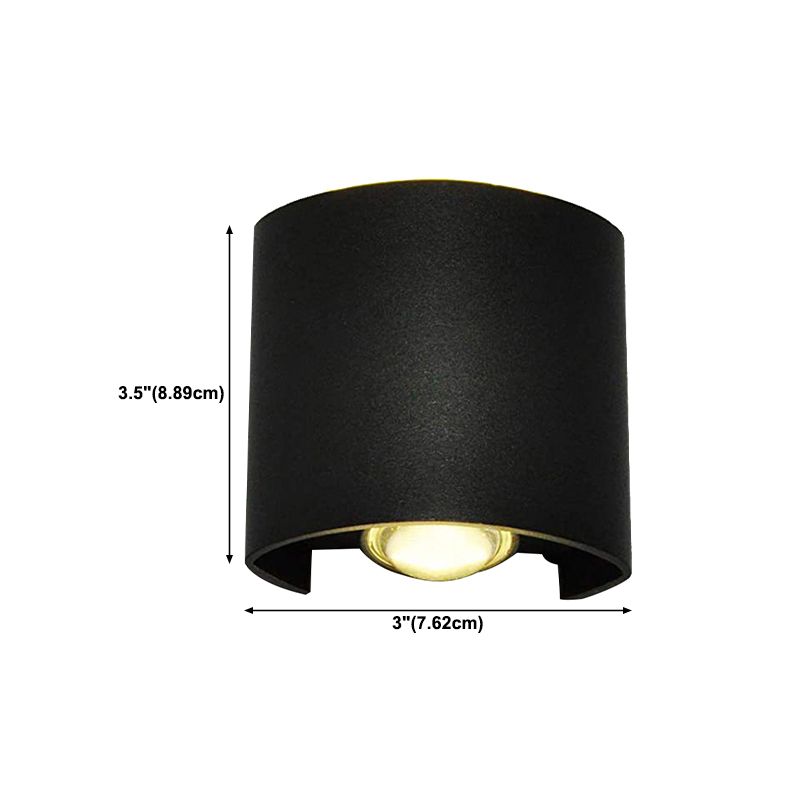 Multi Lights Wall Mount Light Modern Black LED Wall Light for Living Room