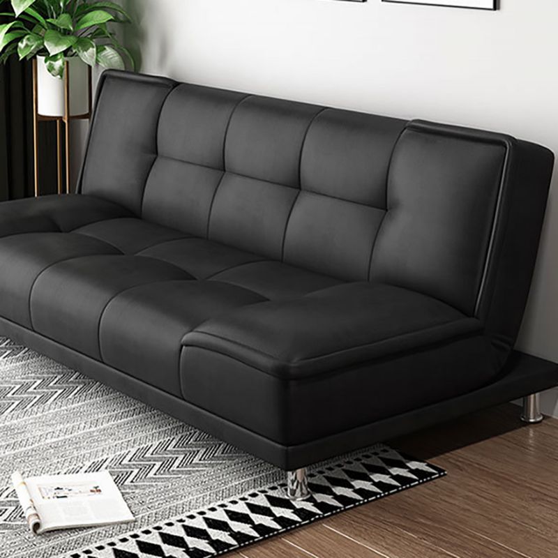 Pure Color Armless Sofa Square Seating for Living Room Bonus Room