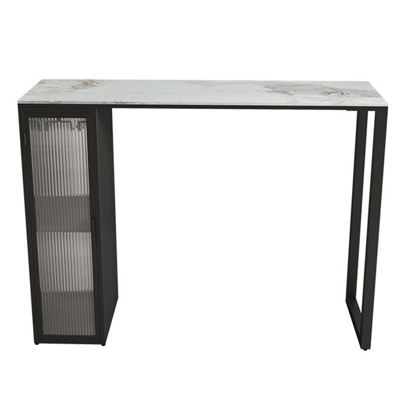 Industrial Style Bar Table Rectangle Stone Bar Dining Bar Table