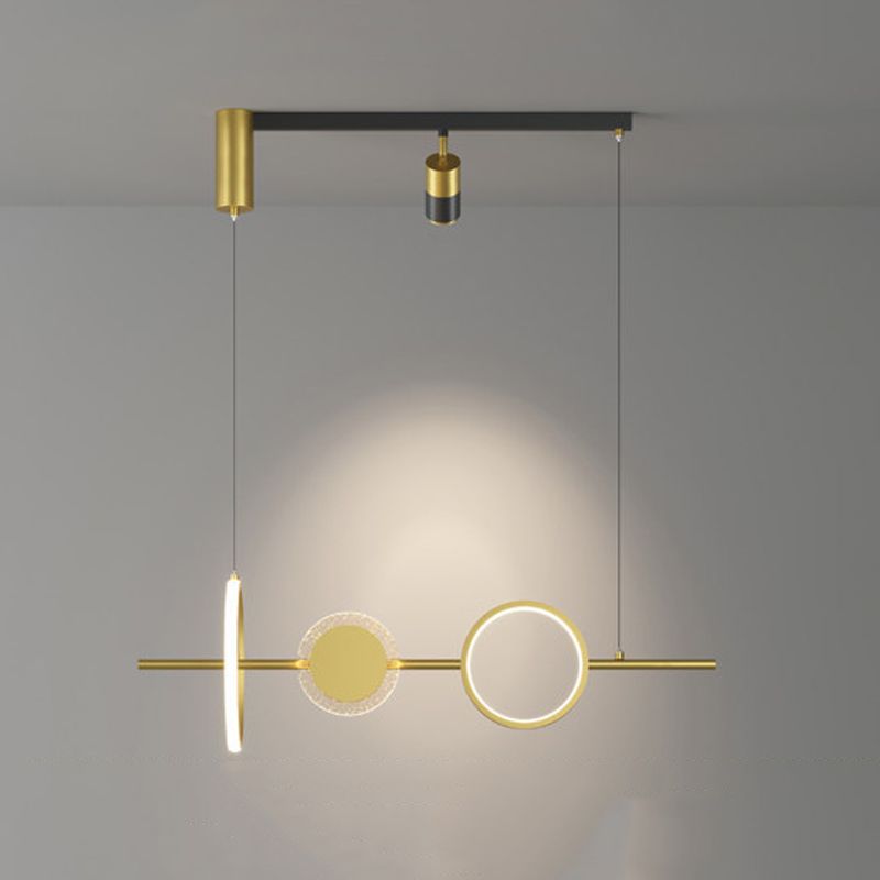 Modern Style Circle Shape Island Pendants Metal Pendant Lights for Dining Room