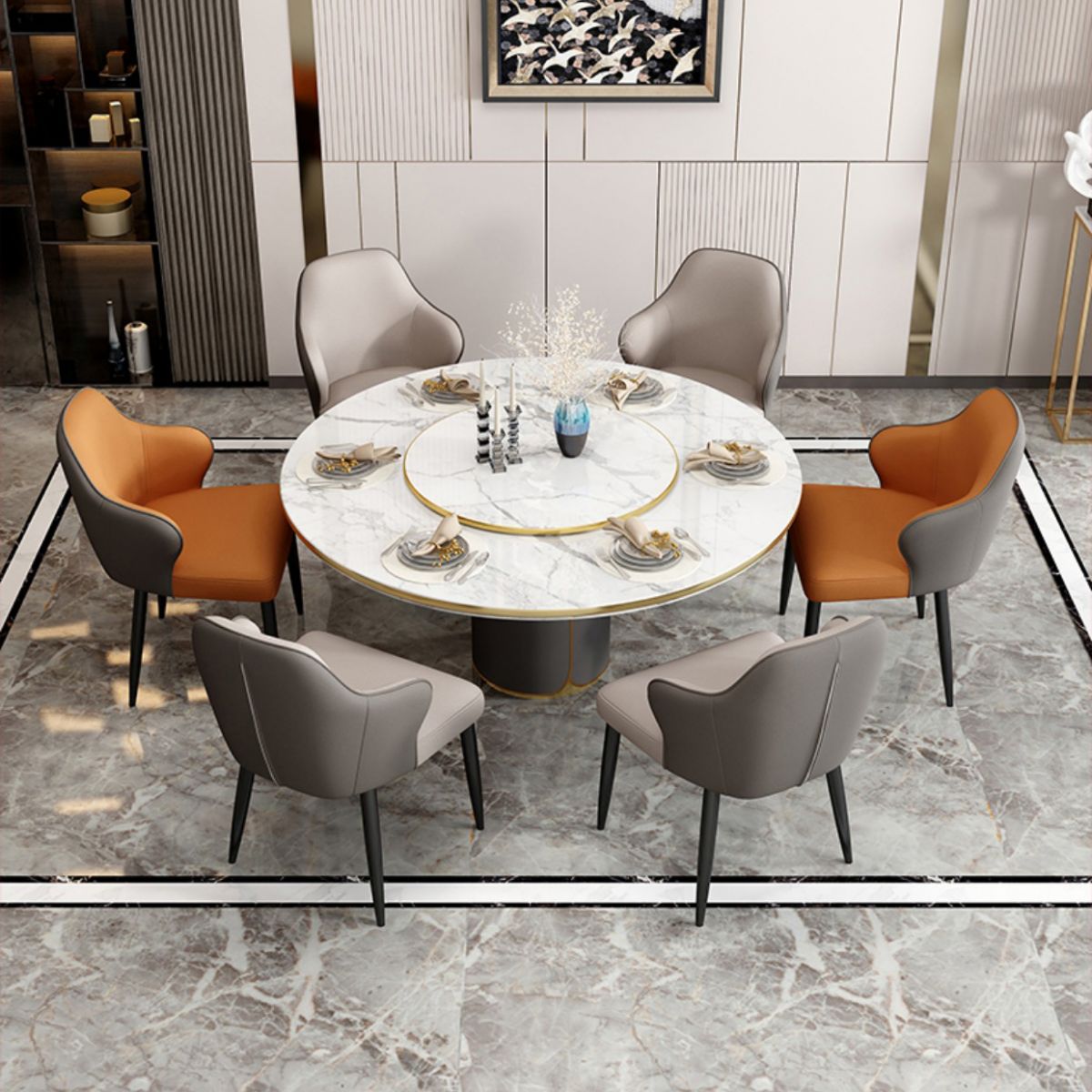 Contemporary Style Parsons Upholstered Dining Arm Chair for Home