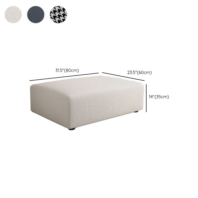 Rectangular Contemporary Ottoman Bedroom Foot Stool without Legs