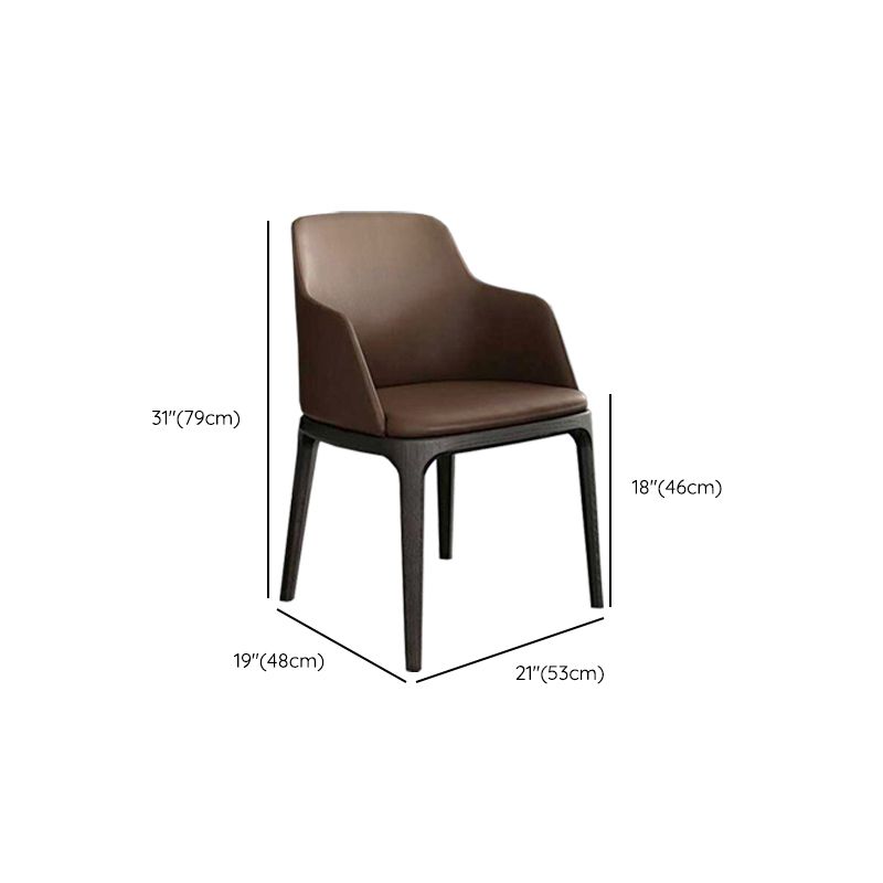 Brown and Black Contemporary Upholstered Dining and Accent Chairs