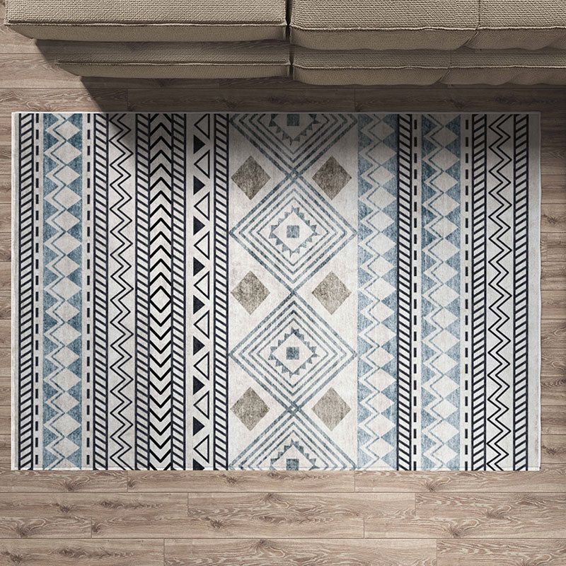 Casual Southwestern Print Rug Polyester Indoor Rug Stain Resistant Carpet for Living Room
