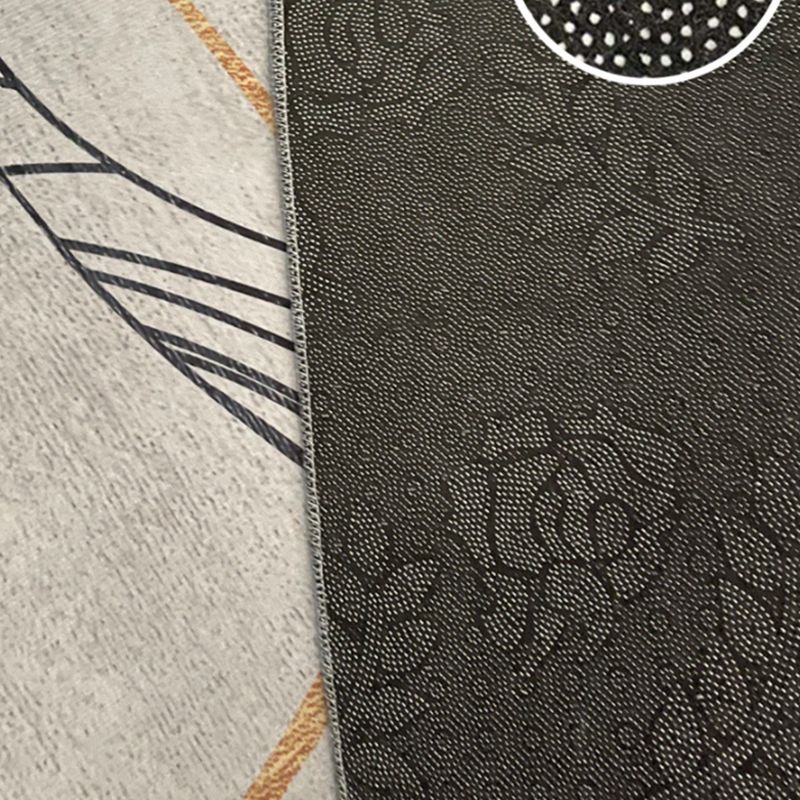 Reddish Brown Modern Carpet Blending Line Carpet Washable Carpet for Home Decor