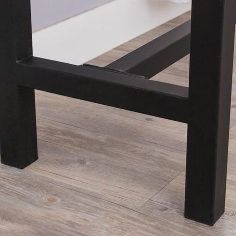 Industrial Trestle Pub Dining Set 1/2/5 Pieces Solid Wood Rectangle Bar Pub Table Set