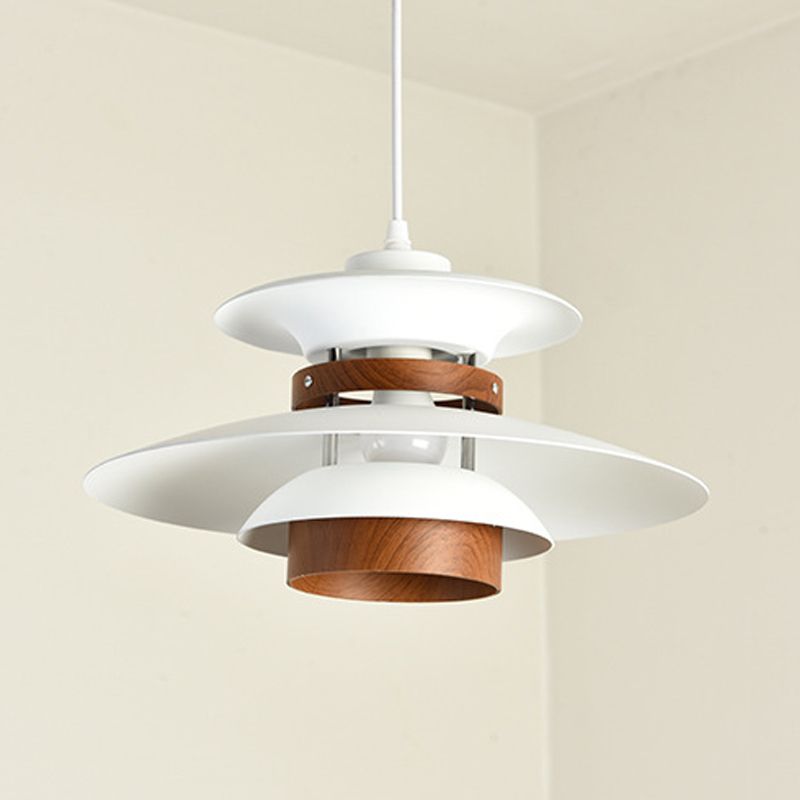 Éclairage suspendu de forme unique Métal de style moderne 1 pendentif léger avec bois