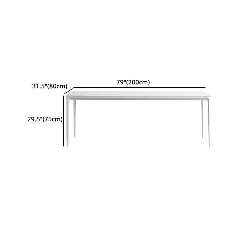 Modern Sintered Stone Top Dining Set Rectangle 1/2/4/5 Pieces Dining Table with Chairs