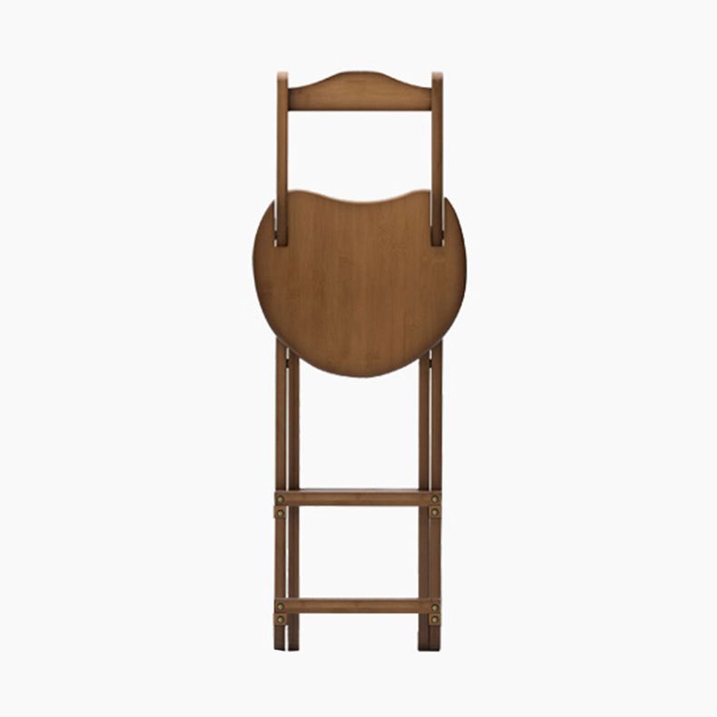 Modern Armless Backrest Counter Stool Wood Study Bar Stool with Wooden Seat and Pedal
