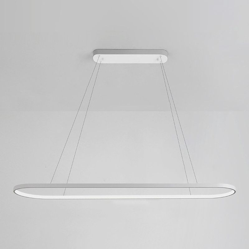 Oval Island Pendant Lights Ultra-Contemporary Acrylic Island Pendant Lights for Restaurant