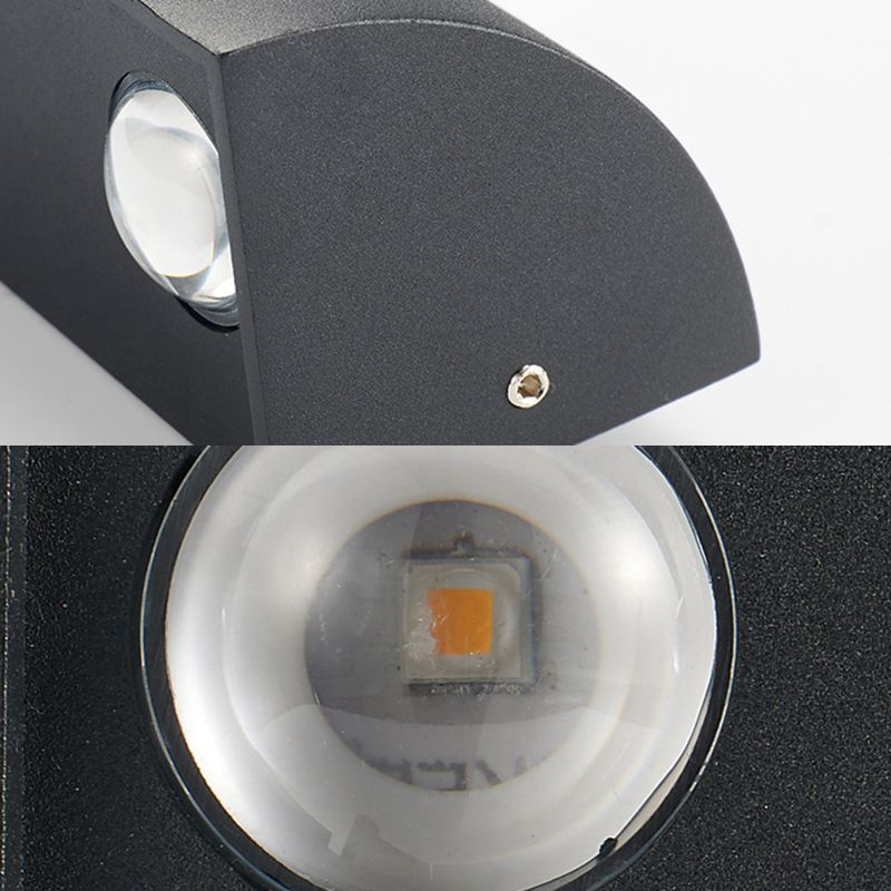 3-Light White/Black Wall Mounted Sconce Shaded Wall Light for Outdoor