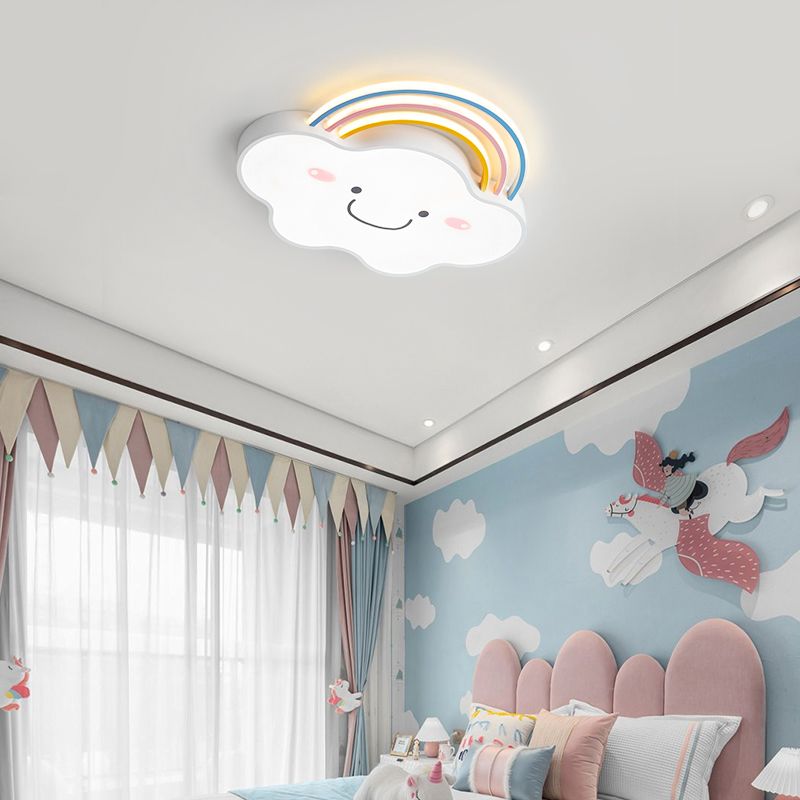Unique Shape Ceiling Fixtures Kids Style Metal Ceiling Mounted Lights