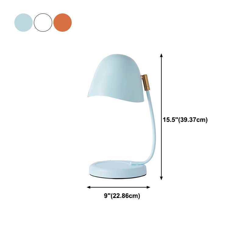 Nordic Metal Table Lamp Colorful Eggshell Shape Desk Lamp without Candles for Bedroom