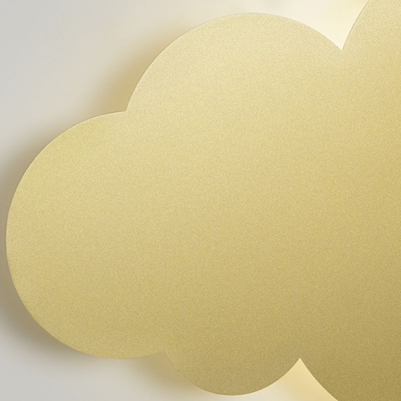 1-Light Cloud Sconce Light Kids Metal Sconce Light Fixture for Bedroom