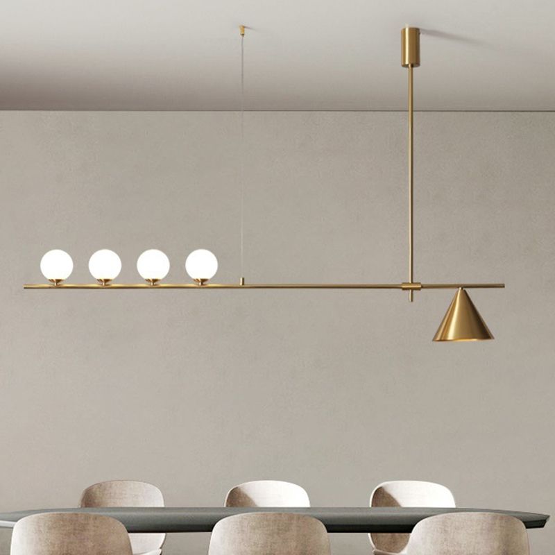 Modern Simple Island Light Glass Hanging Light for Dining Room