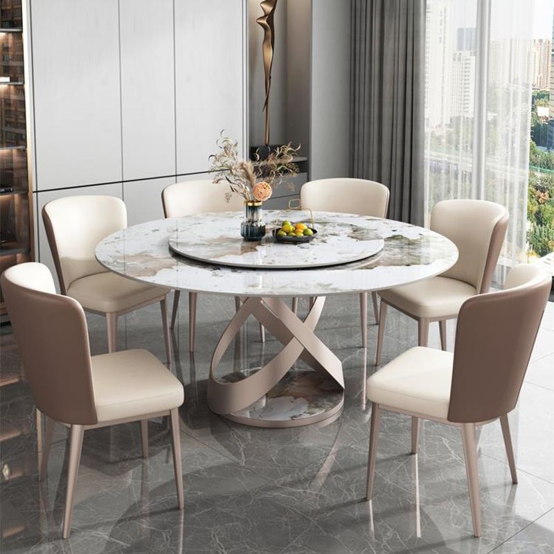Modern Side Chair Metal Solid Back Dining Room Chair for Kitchen