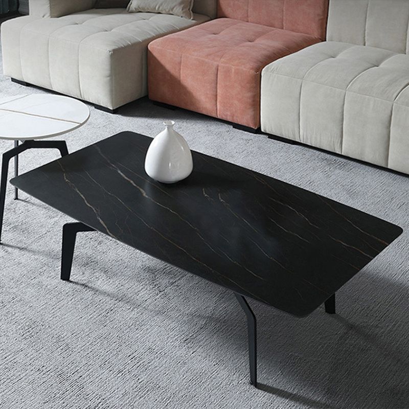 4 Legs 1 Single Coffee Table 16.14" High Metal Cocktail Table