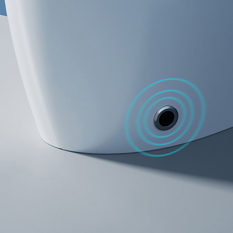 Contemporary Siphon Jet Toilet Bowl All-In-One Toilet with Vitreous China