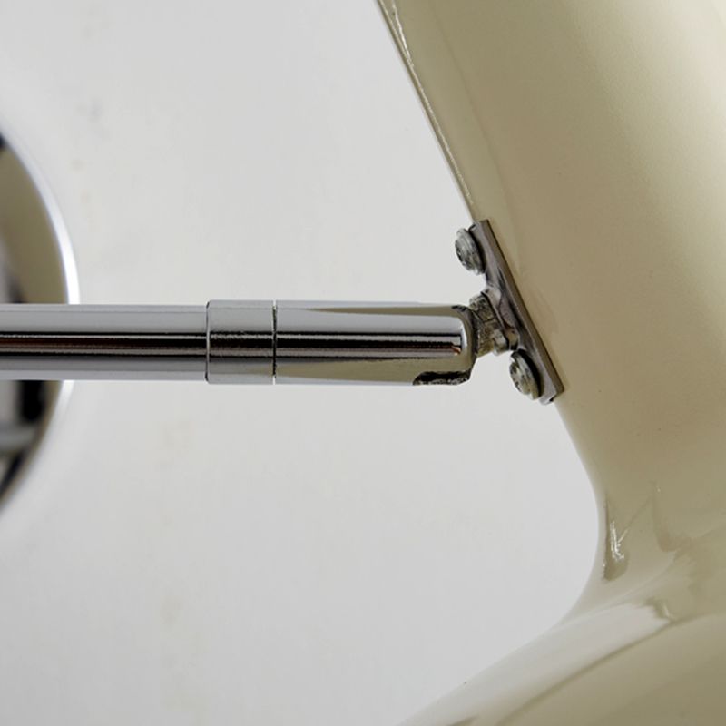 Minimalist Adjustable Wall Sconce in White and Chrome 1 - Light Wall Light