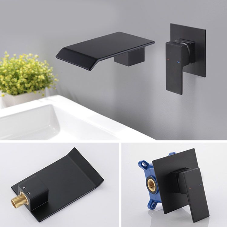 Contemporary Bathroom Faucet Wall Mounted Copper Fixed Clawfoot Tub Faucet Trim