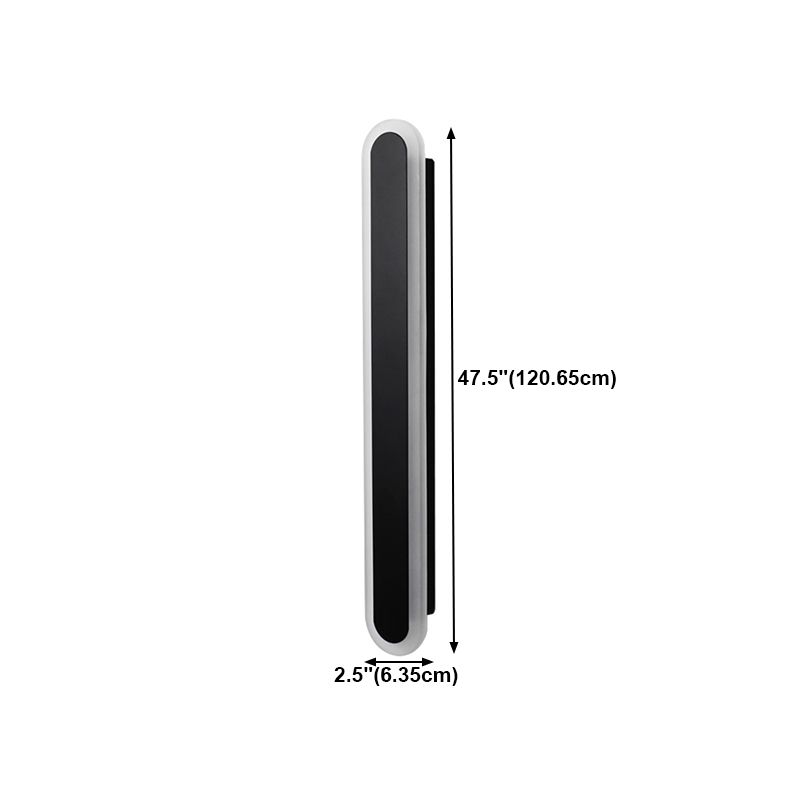 Linear Shape Metal Wall Light Modern 1 Light Wall Mount Light