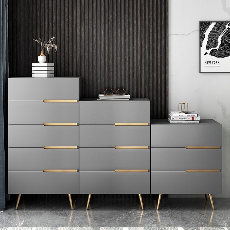 Manufactured Wood Dresser Glam Storage Chest with 3/4/5 Drawers