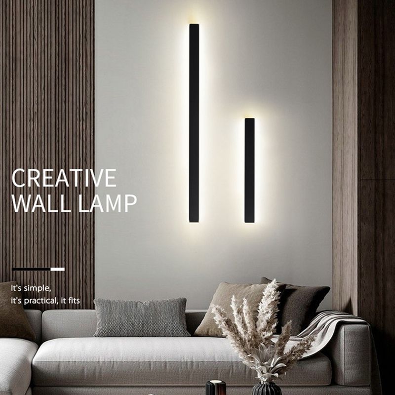 Linearer Schatten Metall Wandleuchter moderner Stil mit einem leichten Wand montiertes Licht