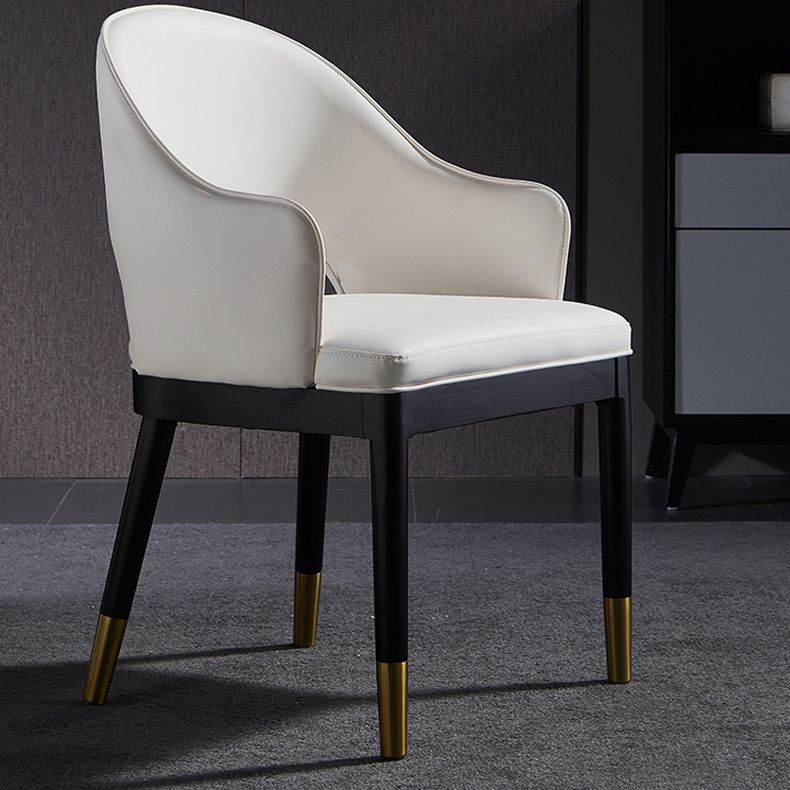 Sillas de comedor de madera Glam, sillones de comedor de cuero para uso en restaurantes