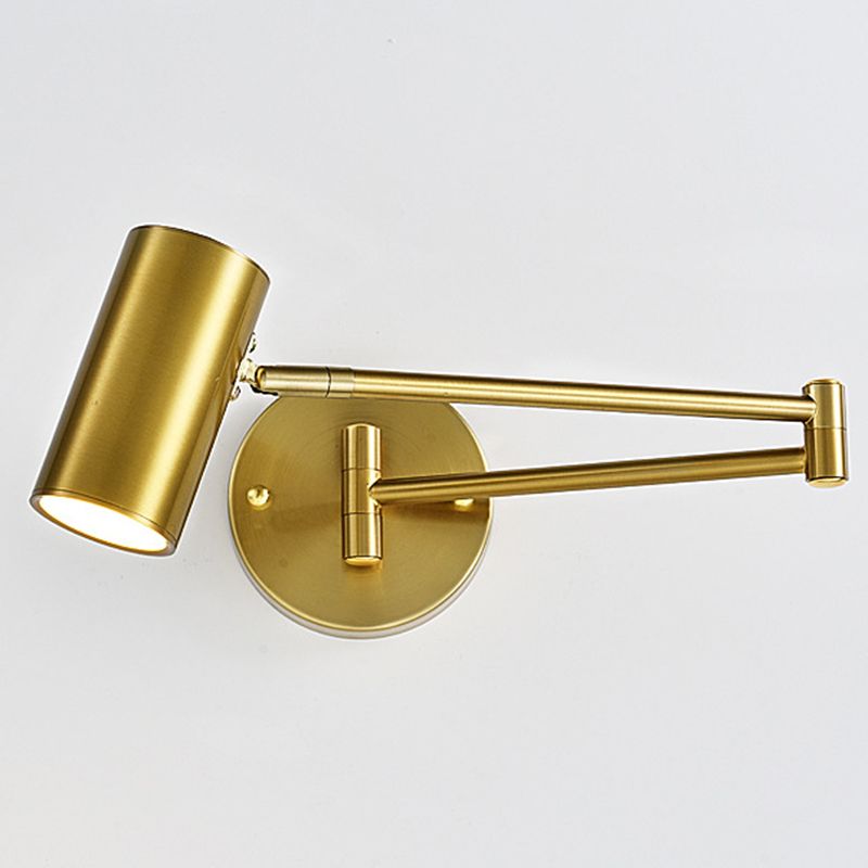 Prononi leggeri in metallo a 1 luce Moderna MODERNIT BLACK E GOLD ARM SCHEDTURE DELLA parete