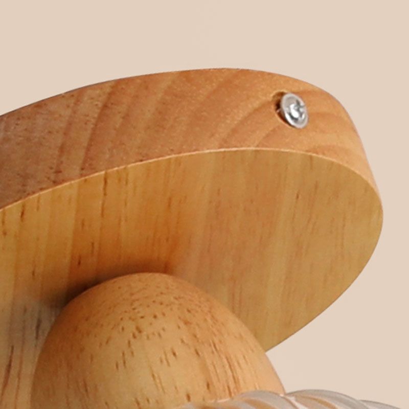 Lampada semi -flush ombreggiata a filo semifulgo lamine in legno semi -filo in chiaro in chiaro
