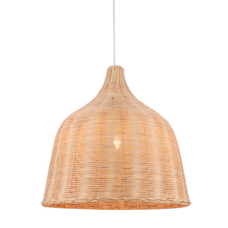 Bell Anhänger Leuchte Asia Rattan Hängende Anhänger Lichter für das Restaurant